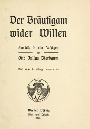 Tapa de Der Bräutigam wider Willen
