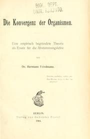 Tapa de Die Konvergenz der Organismen