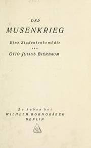 Tapa de Der Musenkrieg