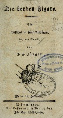Tapa de Die beyden Figaro