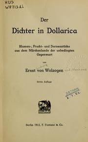 Tapa de Der Dichter in Dollarica