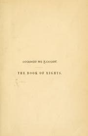 Tapa de The Book of rights