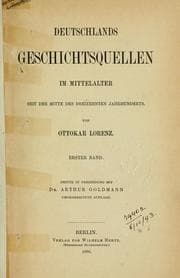 Tapa de Deutschlands Geschichtsquellen im Mittelalter seit der Mitte des dreizehnten Jahrhunderts