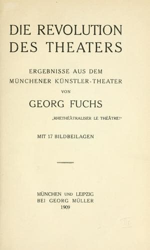 Tapa de Revolution des Theaters