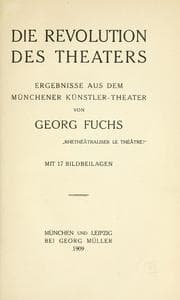 Tapa de Die Revolution des Theaters