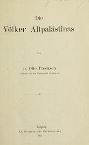 Tapa de Die Völker Altpalästinas