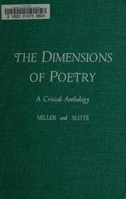 Tapa de The dimensions of poetry
