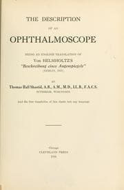 Tapa de The description of an ophthalmoscope