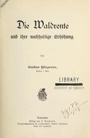 Tapa de Die Waldrente und ihre nachhaltige Erhöhung