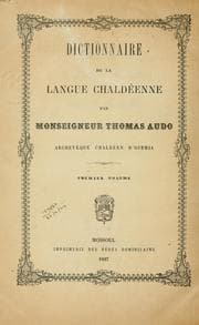 Tapa de Dictionnaire de la langue Chaldêenne