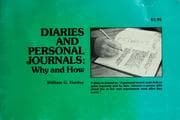 Tapa de Diaries and personal journals