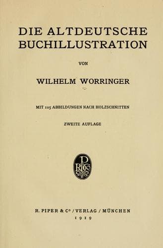 Tapa de Die altdeutsche Buchillustration