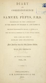Tapa de Diary and correspondence of Samuel Pepys, F.R.S