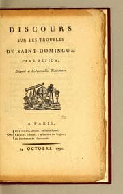 Tapa de Discours sur les troubles de Saint-Domingue