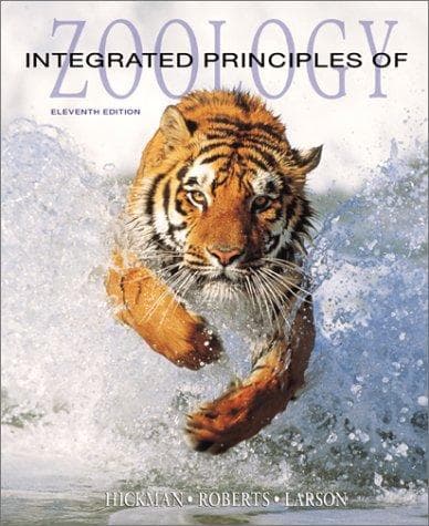 Tapa de Integrated principles of zoology