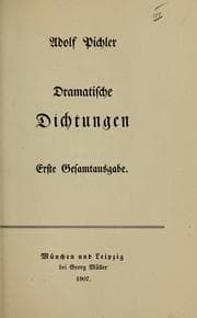 Tapa de Dramatische Dichtungen