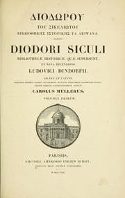 Tapa de Diodrou tou Sikelitou Bibiothks historiks ta leipsana