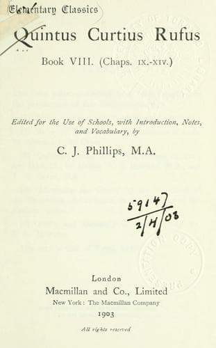 Tapa de Book VIII (Chaps. ix-xiv)