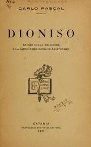 Tapa de Dioniso, saggio sulla religione e la parodia religiosa in Aristofane