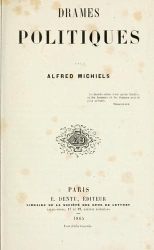 Tapa de Drames politiques.