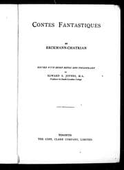 Tapa de Contes fantastiques
