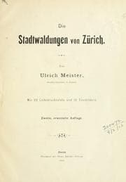 Tapa de Die Stadtwaldungen von Zürich