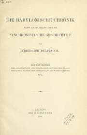 Tapa de Die Babylonische Chronik