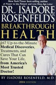 Tapa de Dr. Isadore Rosenfeld's breakthrough health