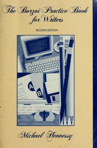 Tapa de The Borzoi practice book for writers