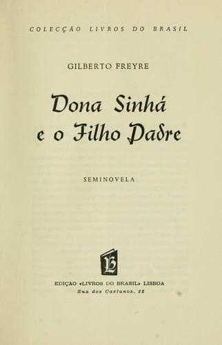Tapa de Dona Sinhá e o filho padre