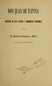 Tapa de Don Juan de Espina