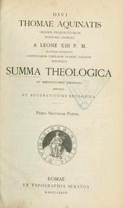 Tapa de St Thomas Aquinas Summa Theologica Volume 2