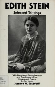 Tapa de Edith Stein