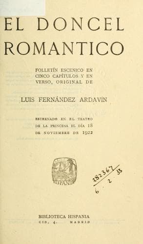 Tapa de doncel romantico