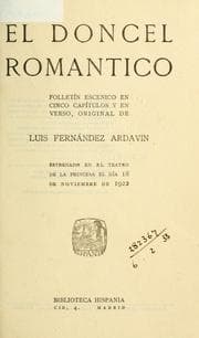 Tapa de El doncel romantico