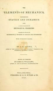 Tapa de The elements of mechanics