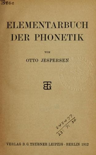 Tapa de Elementarbuch der Phonetik