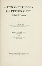 Tapa de Dynamic Theory of Personality
