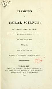 Tapa de Elements of moral science