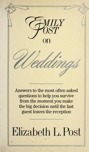 Tapa de Emily Post on weddings