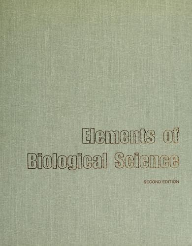 Tapa de Elements of biological science