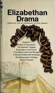 Tapa de Elizabethan drama