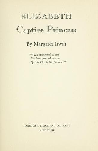 Tapa de Elizabeth, captive princess.