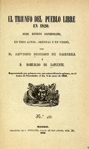 Tapa de El triunfo del pueblo libre en 1820