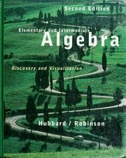 Tapa de Elementary and intermediate algebra