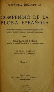 Tapa de Botánica descriptiva