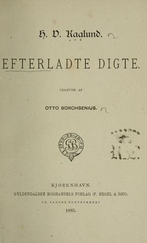 Tapa de Efterladte Digte