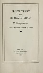 Tapa de Ellen Terry and Bernard Shaw