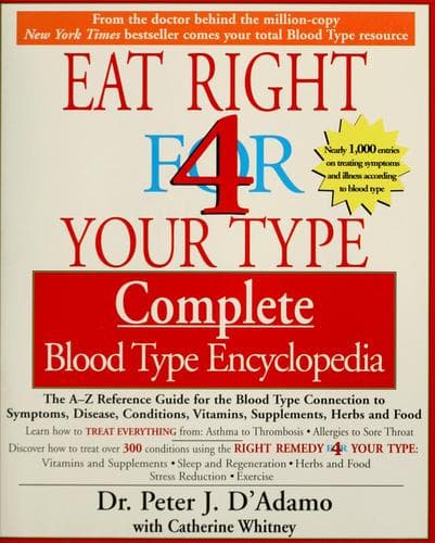 Tapa de Complete blood type encyclopedia