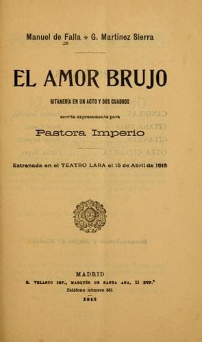 Tapa de amor brujo